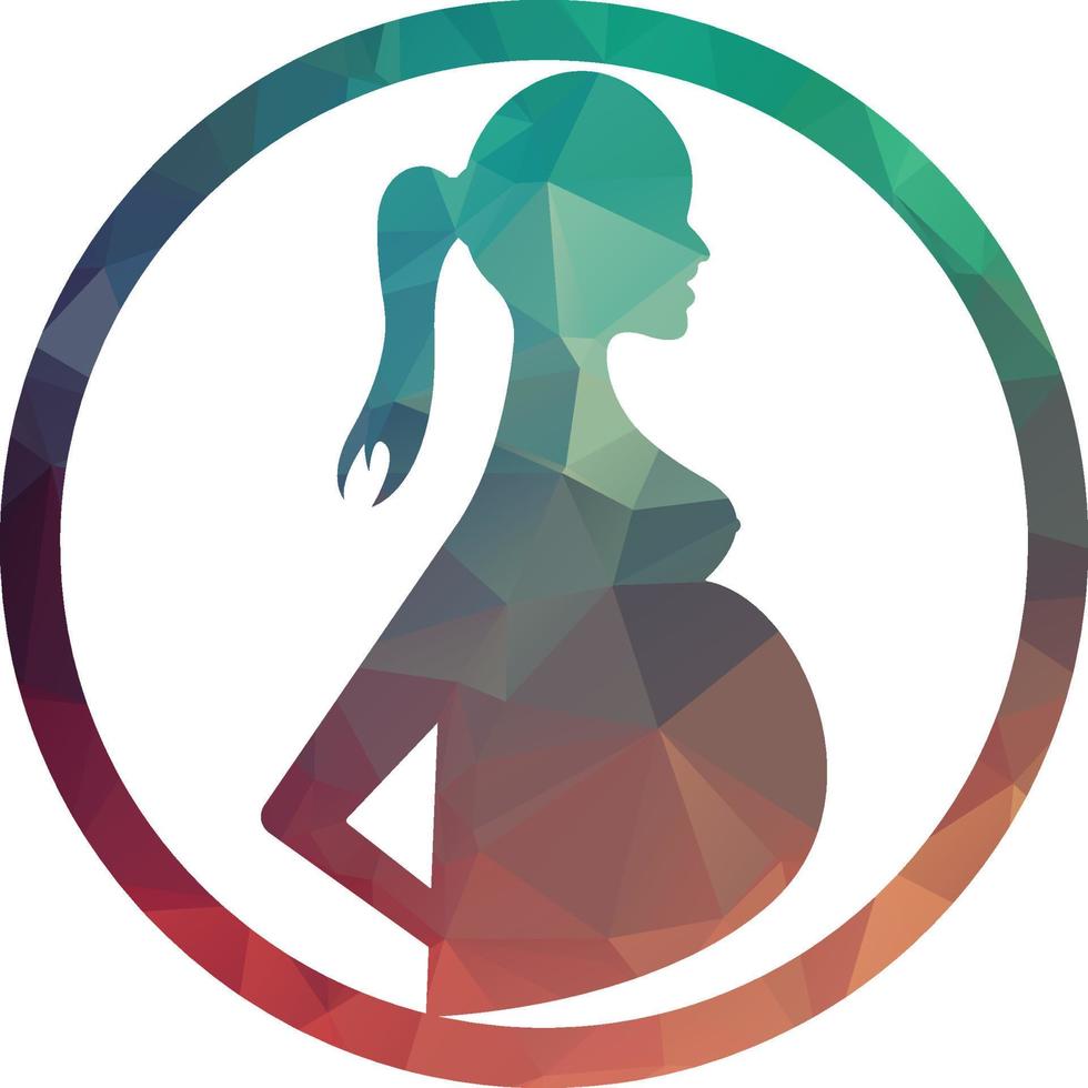 Pregnant woman logo. pregnant women vector icon template. 22059766 Vector Art at Vecteezy
