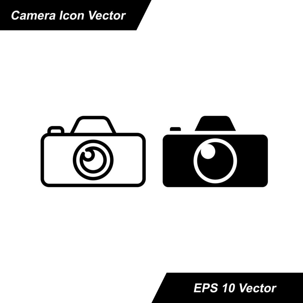 cámara icono aislado en blanco antecedentes. vector