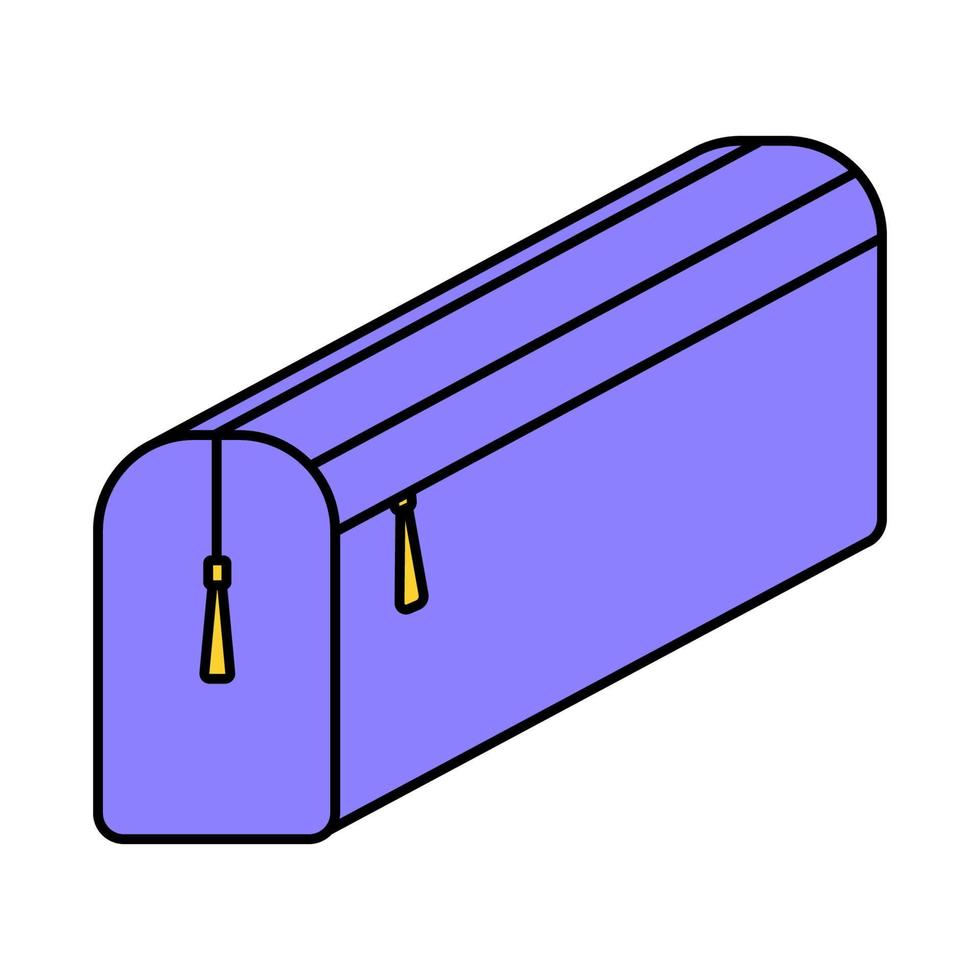 Pen box. Doodle style icon. vector