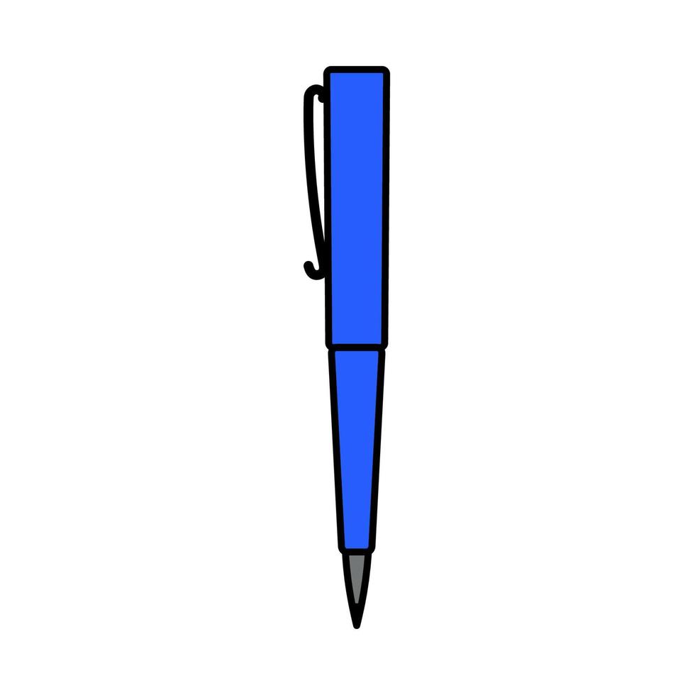 Writing pen. Doodle style icon. vector