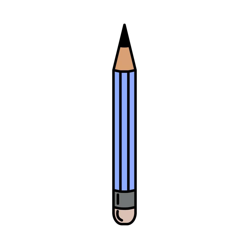 Pencil. Doodle style icon. vector