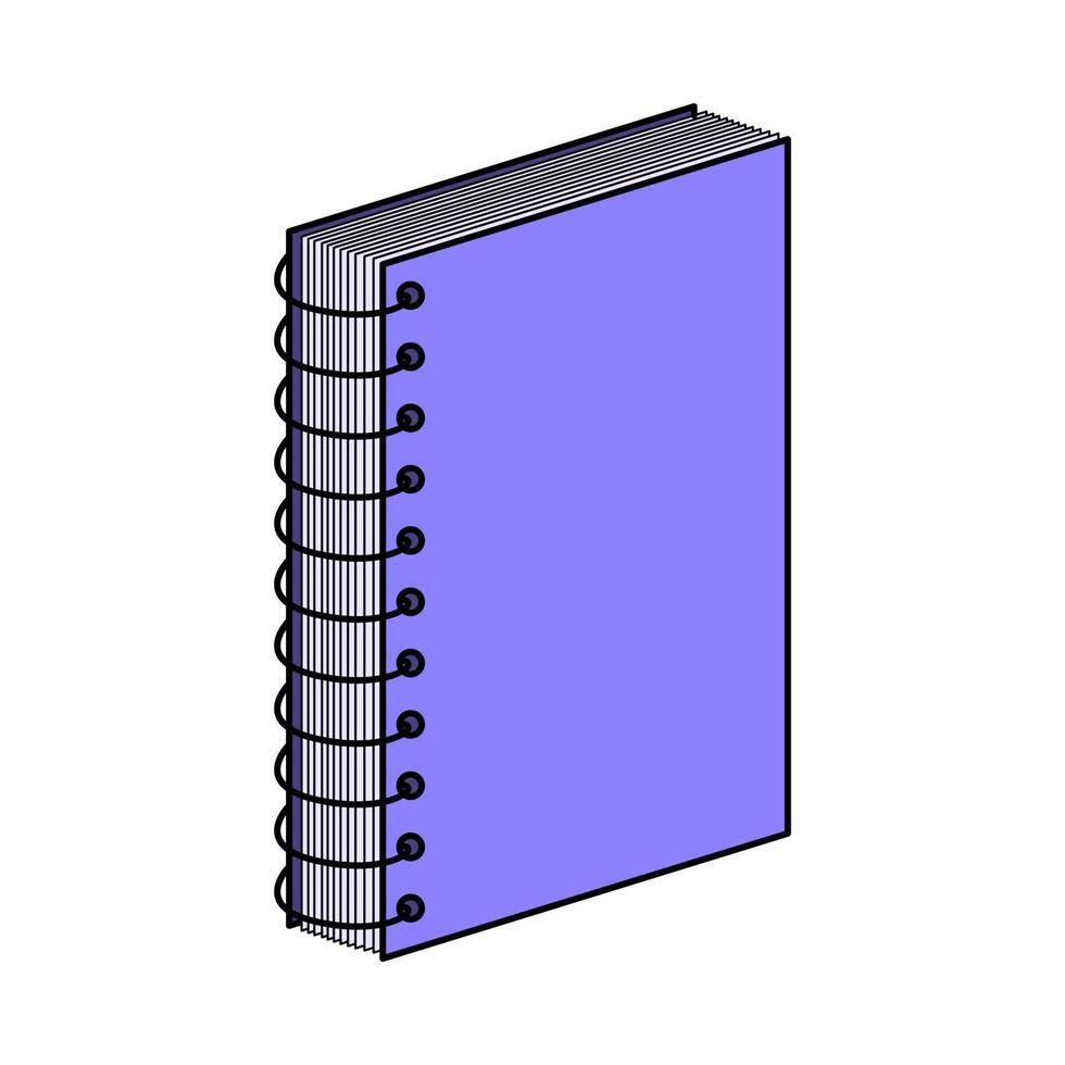 cuaderno. garabatear estilo icono. vector