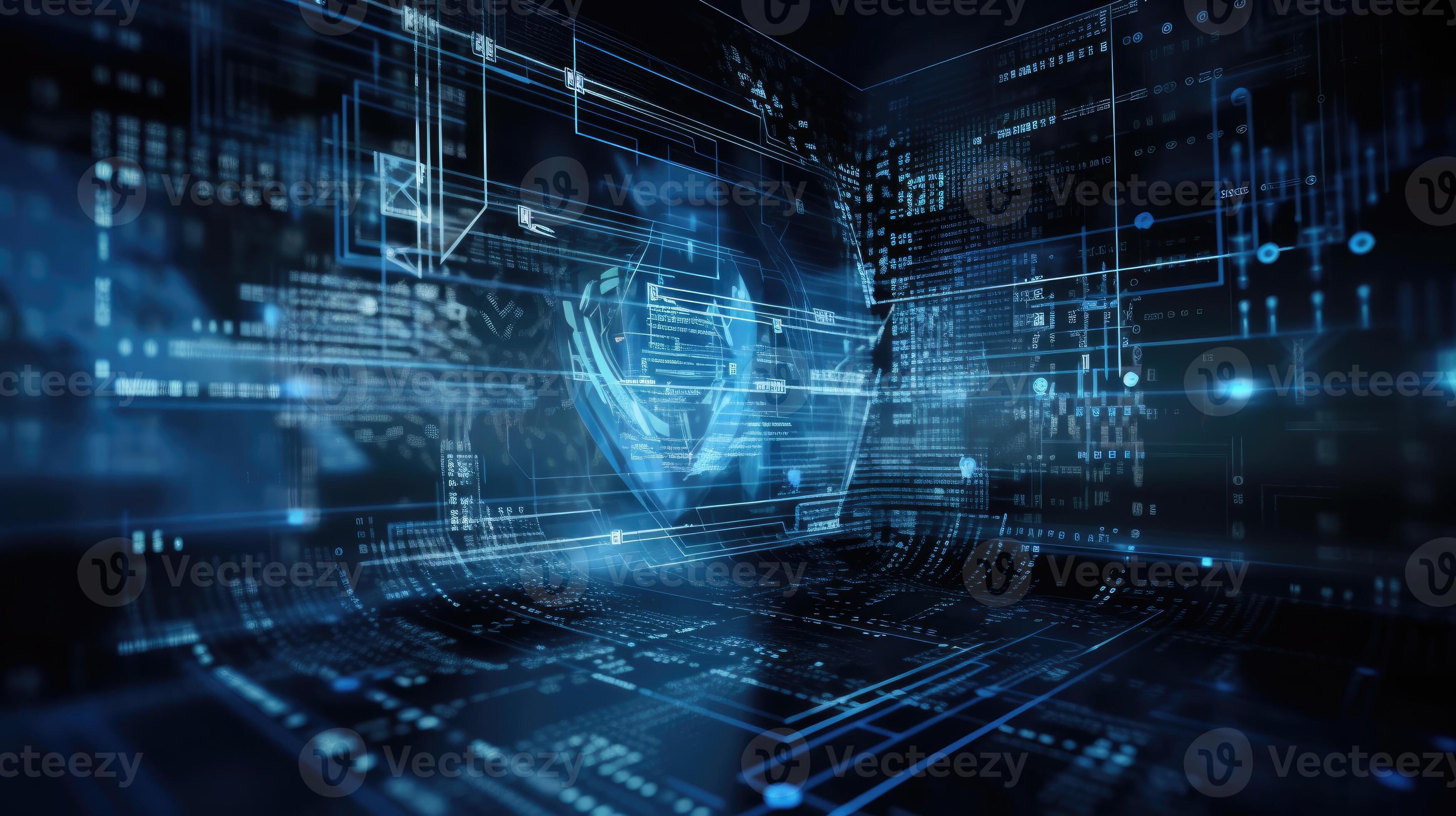 Programming code abstract technology background of software developer ...