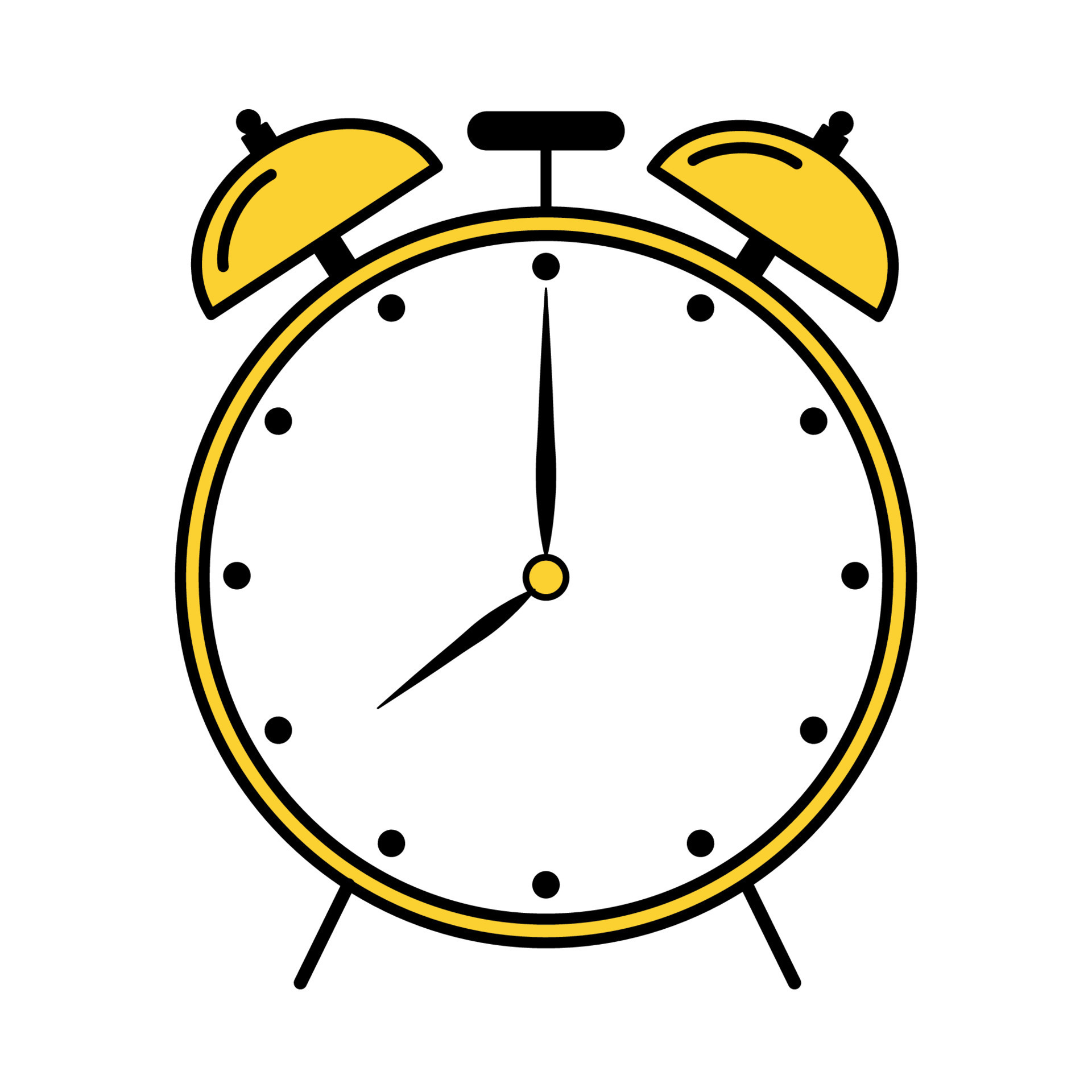 Alarm clock. Doodle style icon. 22060408 Vector Art at Vecteezy