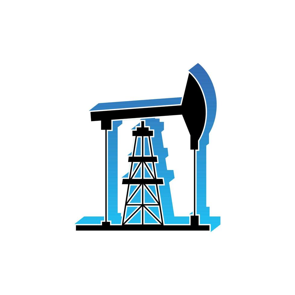 Tower oil gas building illustration creative design vector