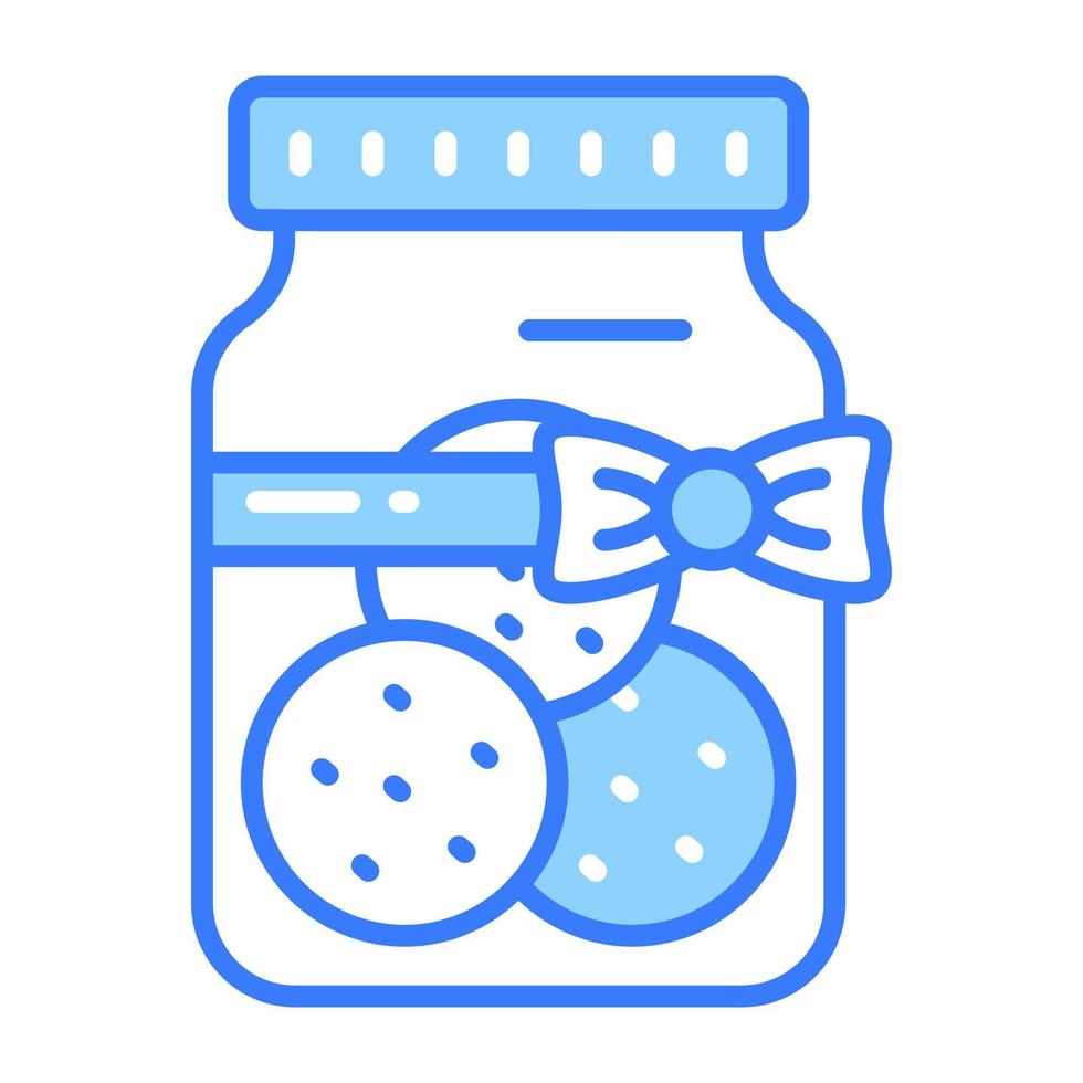 Carefully crafted icon of cookies jar in modern style, easy to use icon vector