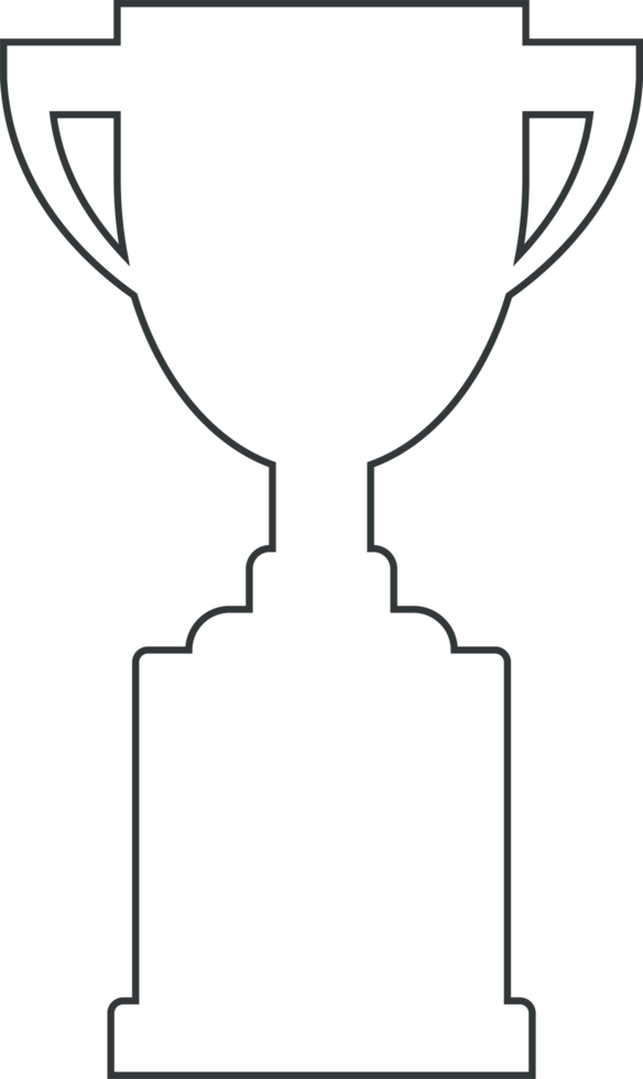 Line trophy cup png