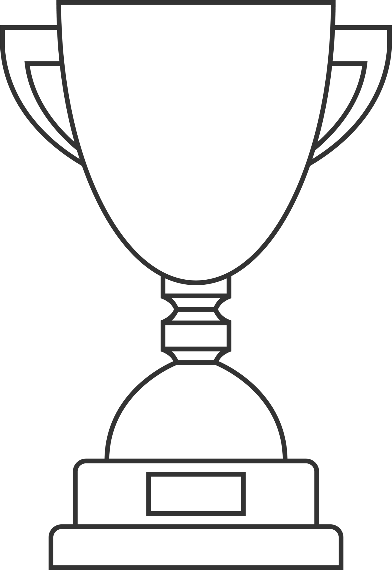 Line trophy cup clip art 22061250 PNG