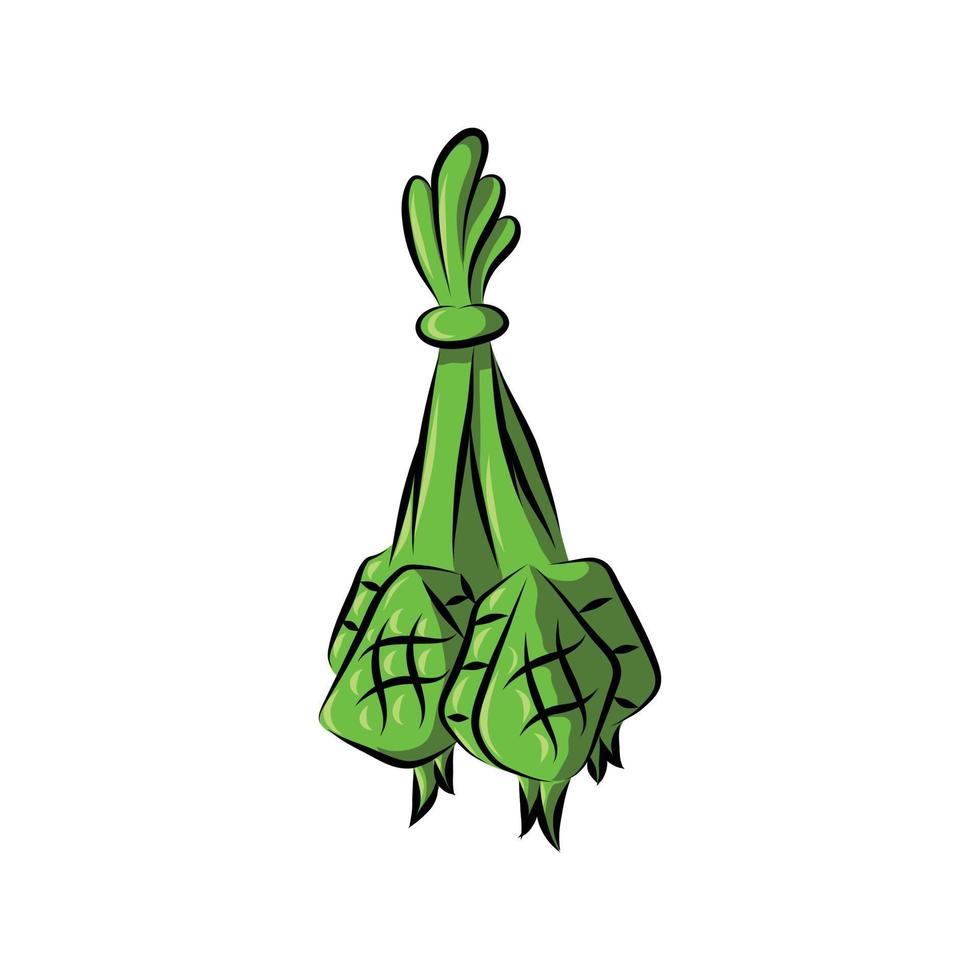 Ketupat ramadhan islamic isolated vector design