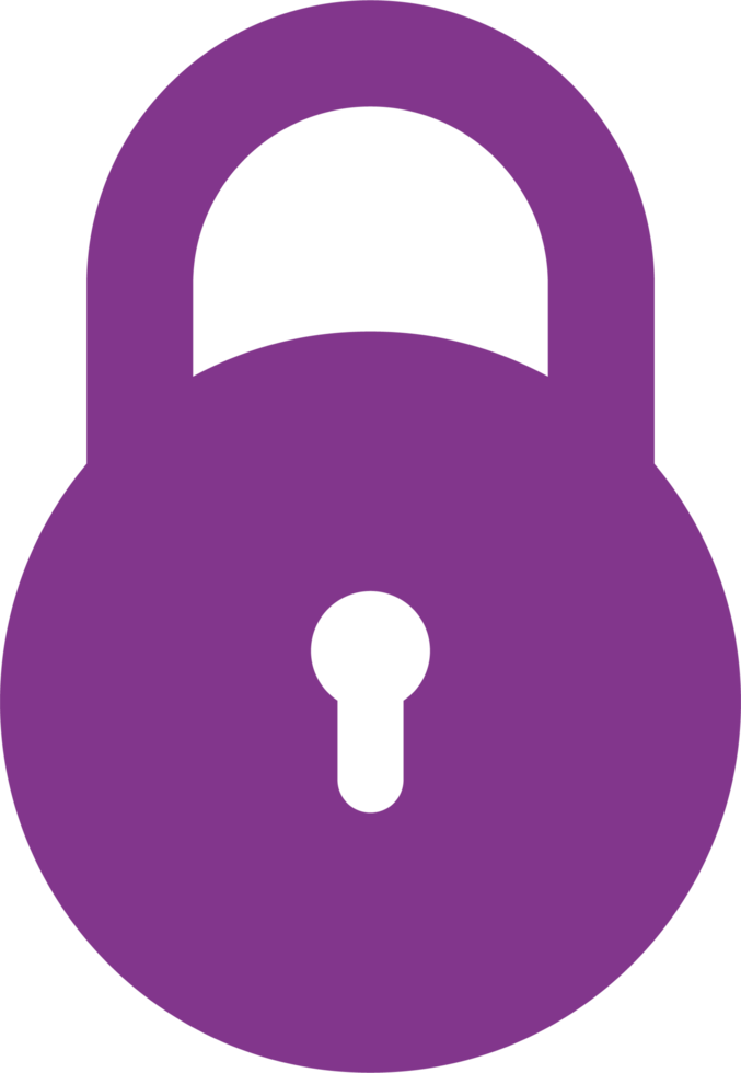 Padlock icon in flat style clip art 22062307 PNG