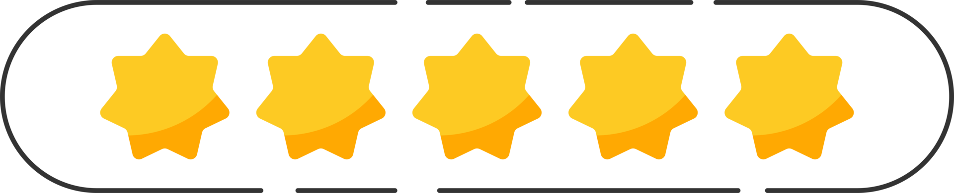 Bewertung Star Abzeichen mit Gold Sterne und Zahlen png