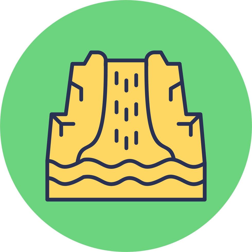 Waterfall vector icon