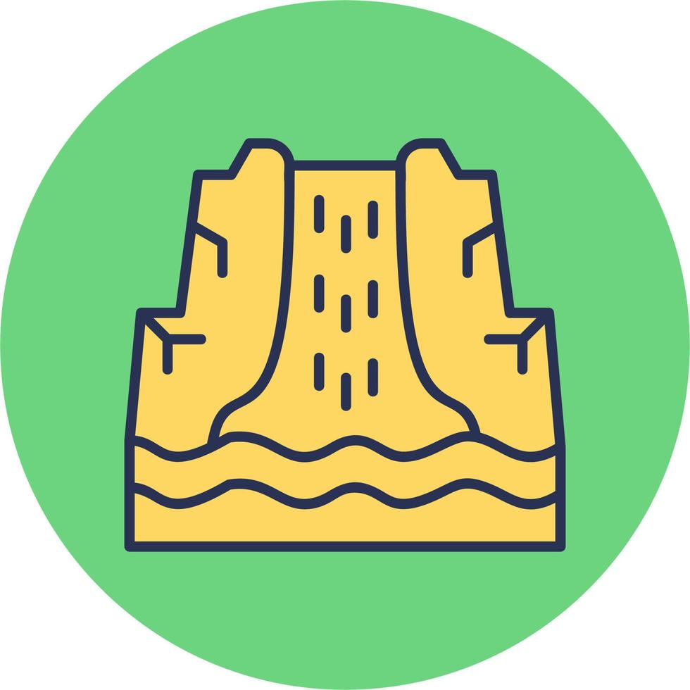 Waterfall vector icon