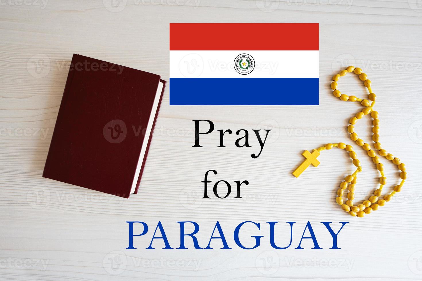 orar para paraguay rosario y santo Biblia antecedentes. foto