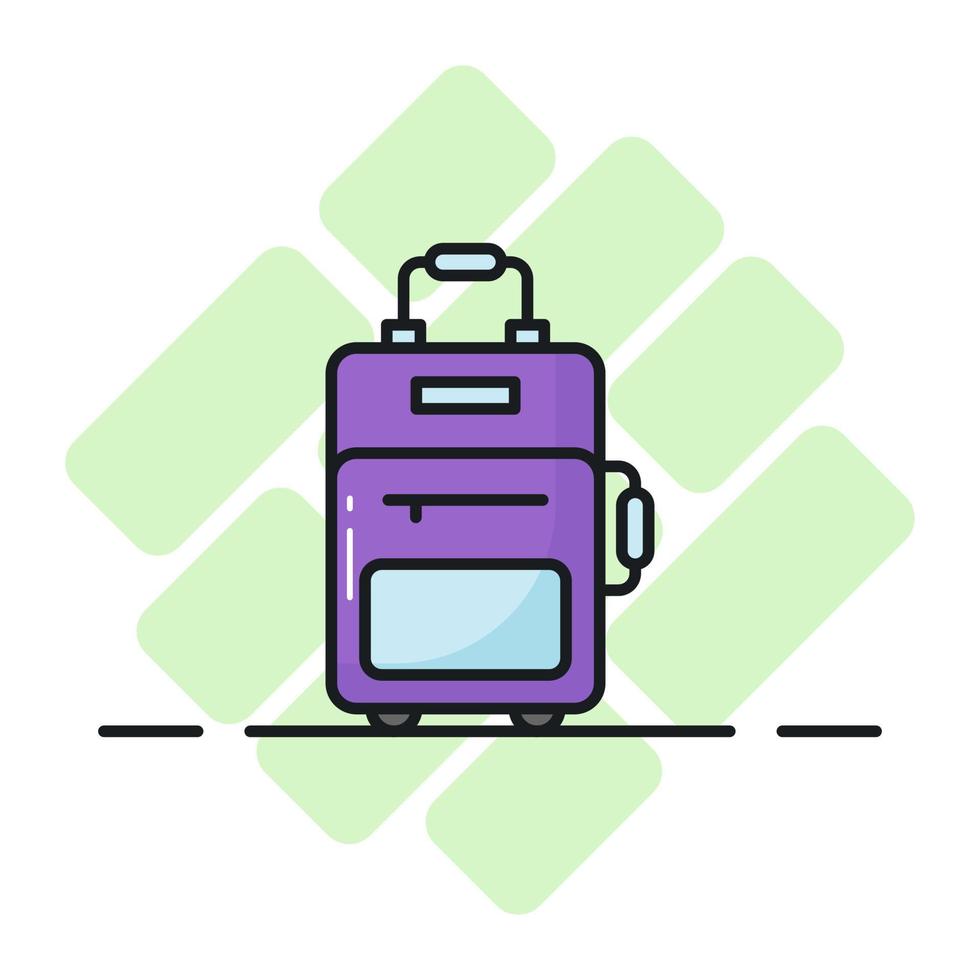 Traveling bag vector design, premium icon of luggage in editable style