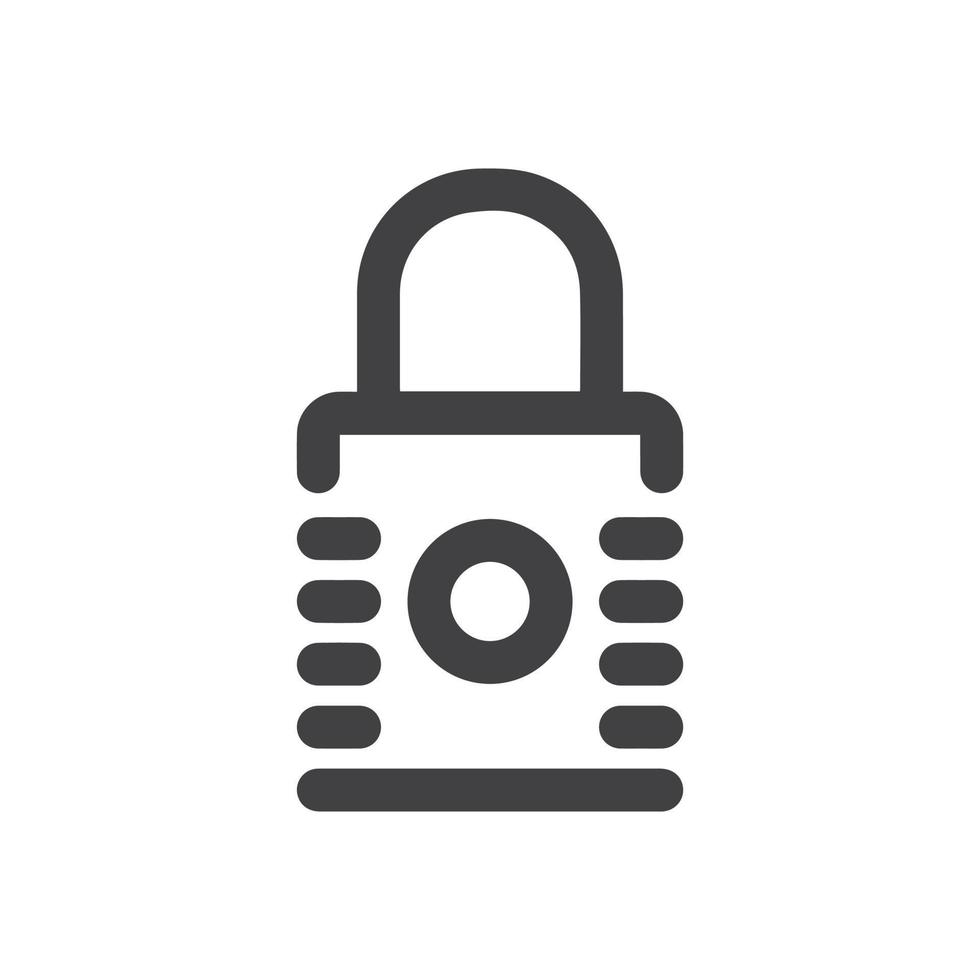 Padlock icon lock open and closed vector image