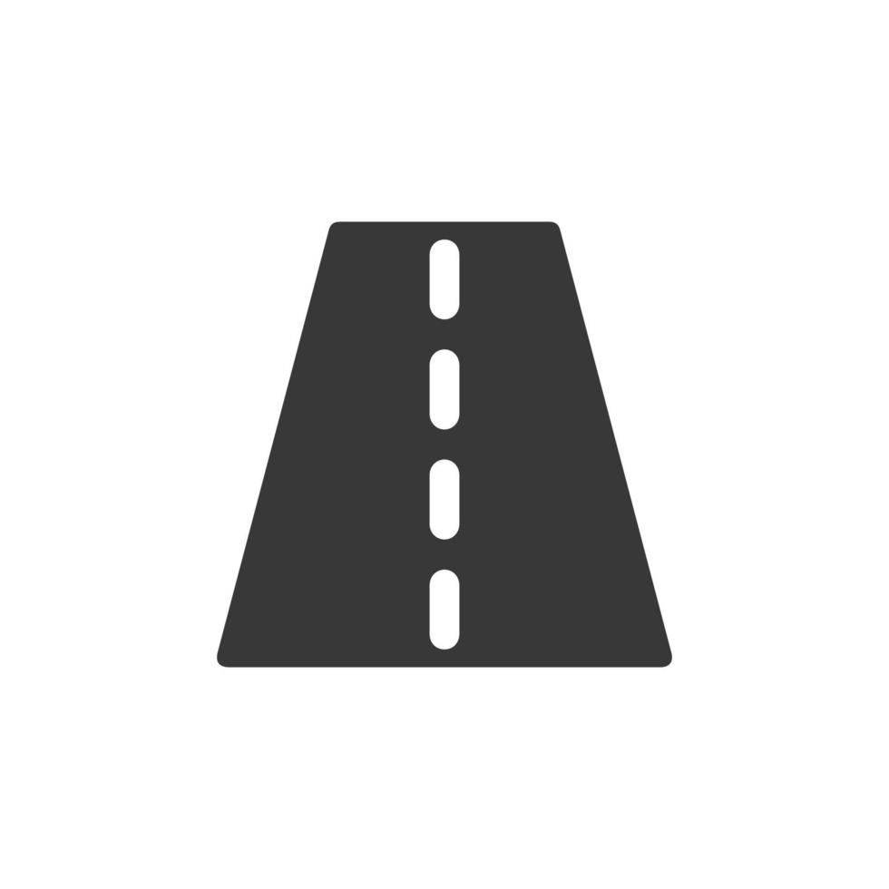 Road surface black glyph ui icon vector image