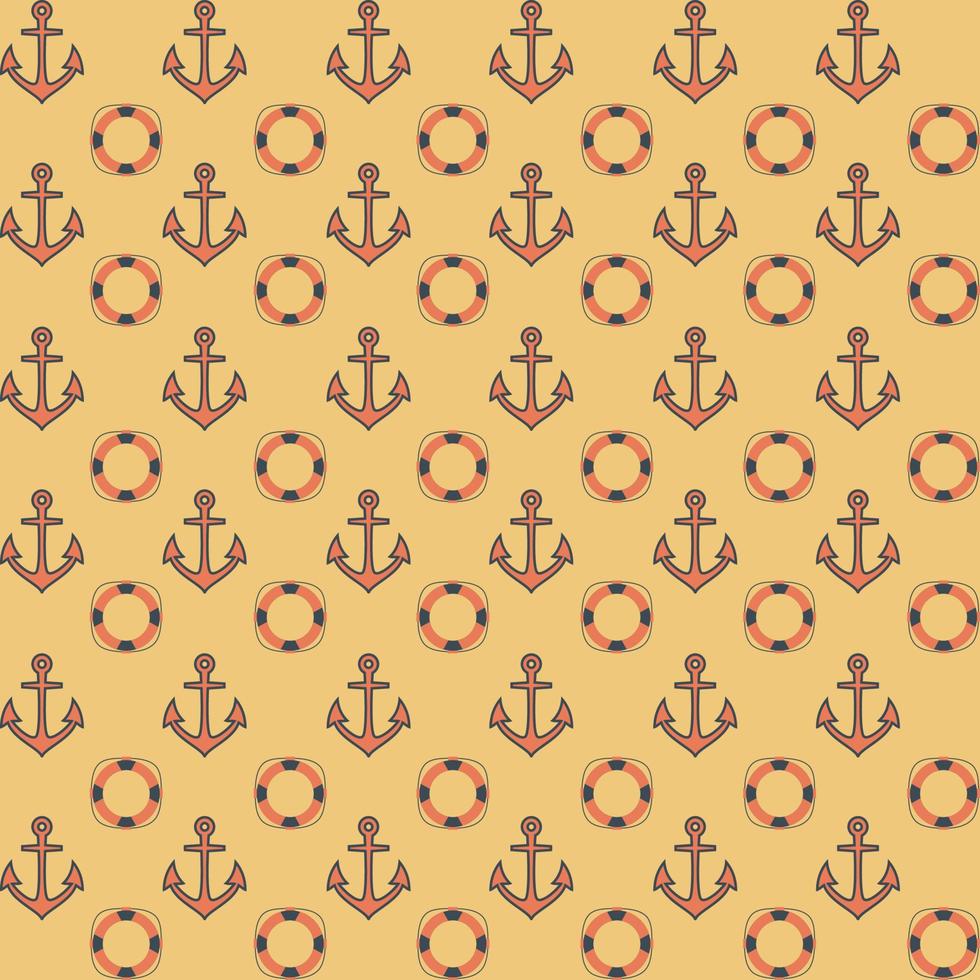 Flat navy seamless pattern vector