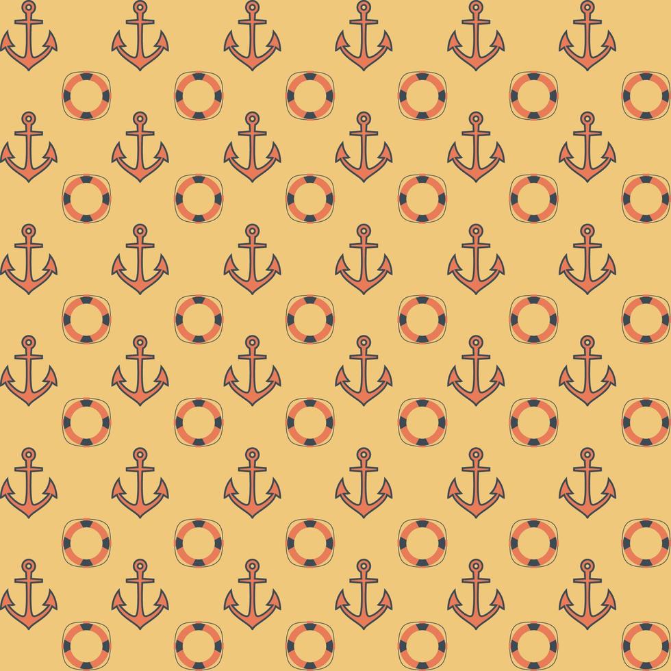 Flat navy seamless pattern vector