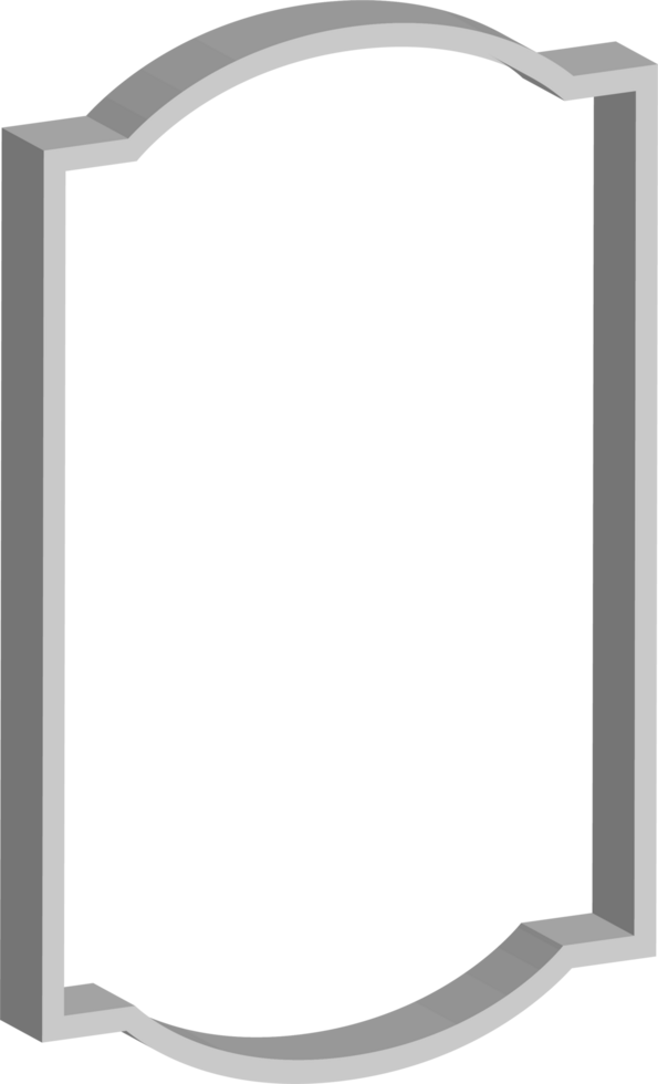 3D vintage frame png