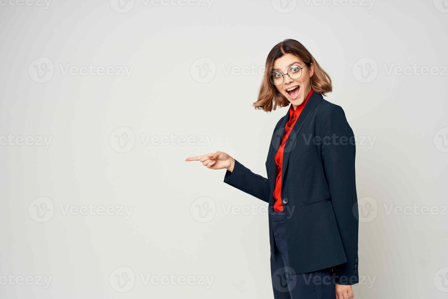 Business woman in manager suit office work secretary Professional photo