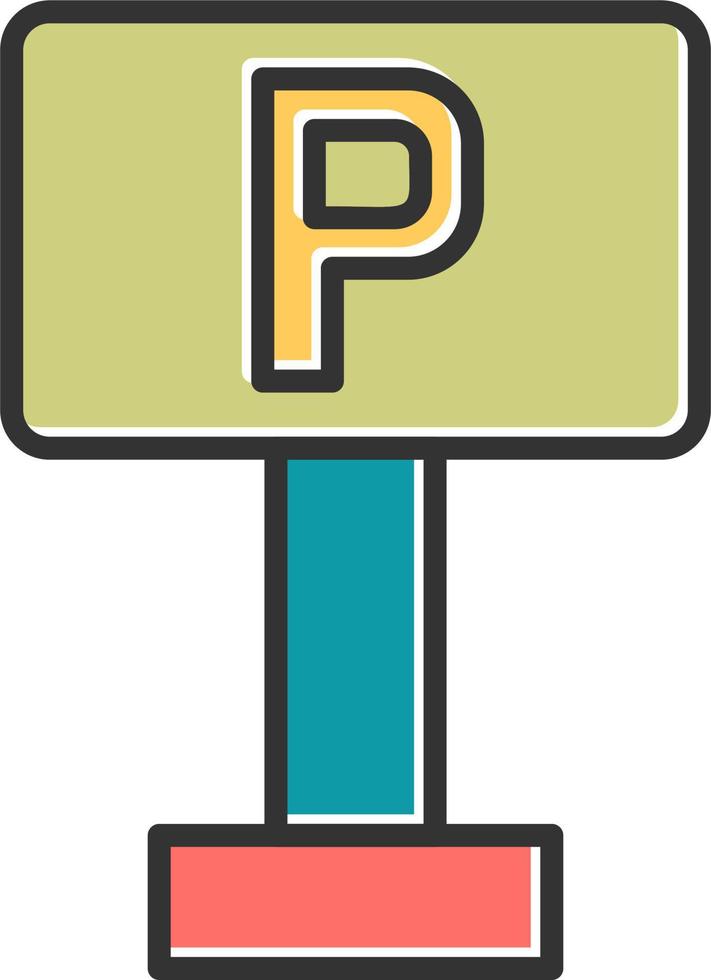 Parking Sign vector icon