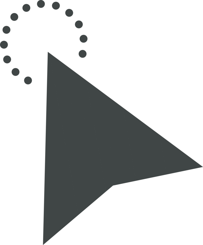 Pointer click sign and symbol png