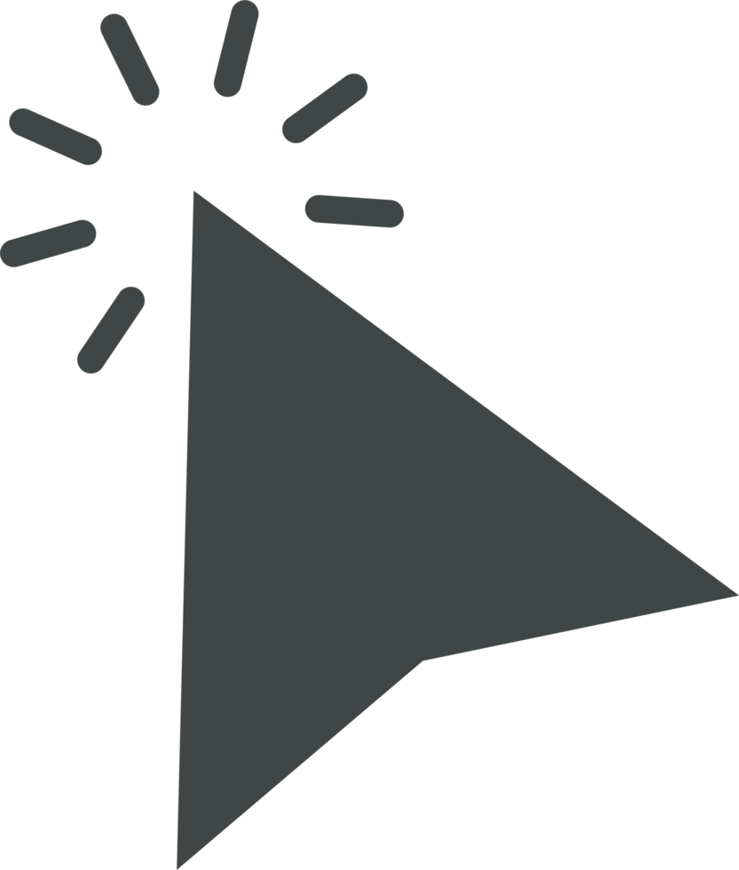 Pointer click sign and symbol png