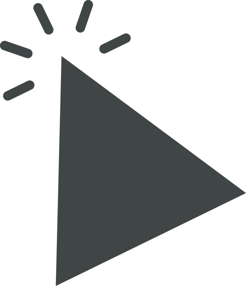 Pointer click sign and symbol png