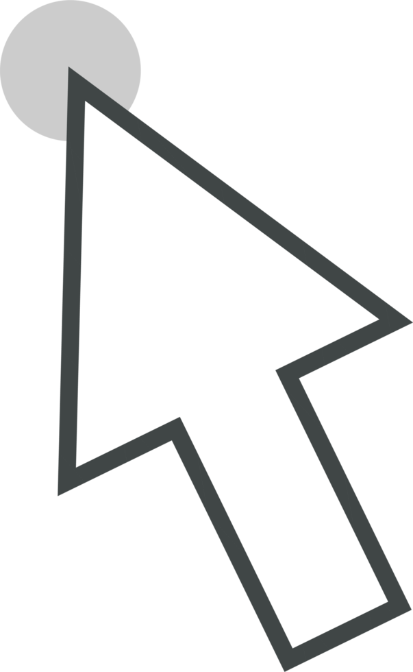 Pointer click sign and symbol png