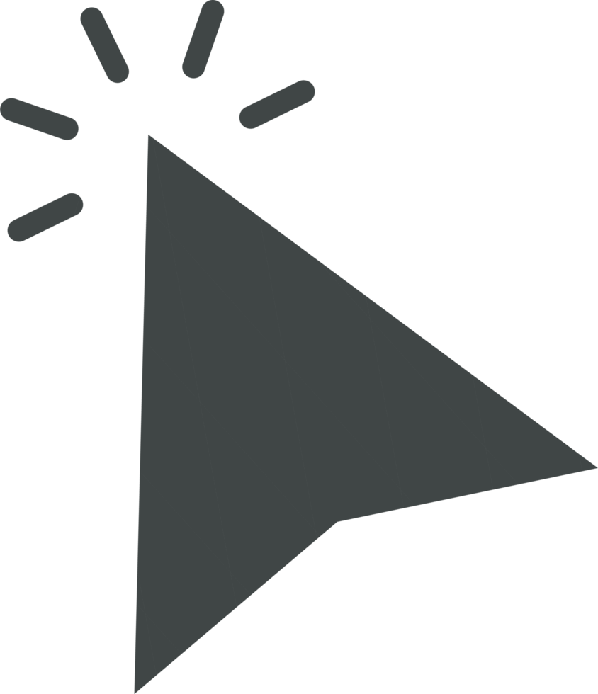 Pointer click sign and symbol png