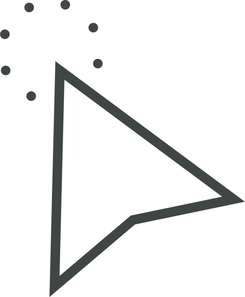 Pointer click sign and symbol png