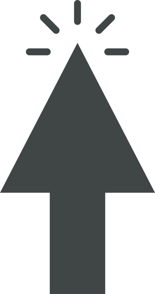 Pointer click sign and symbol png