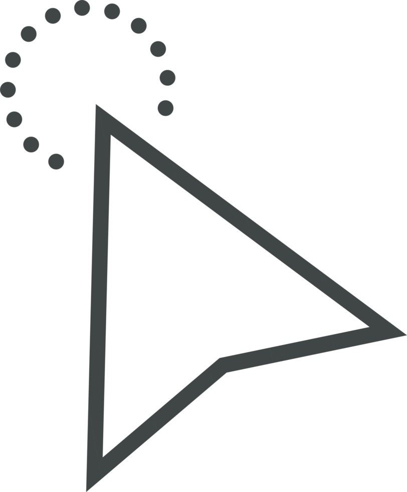 Pointer click sign and symbol png