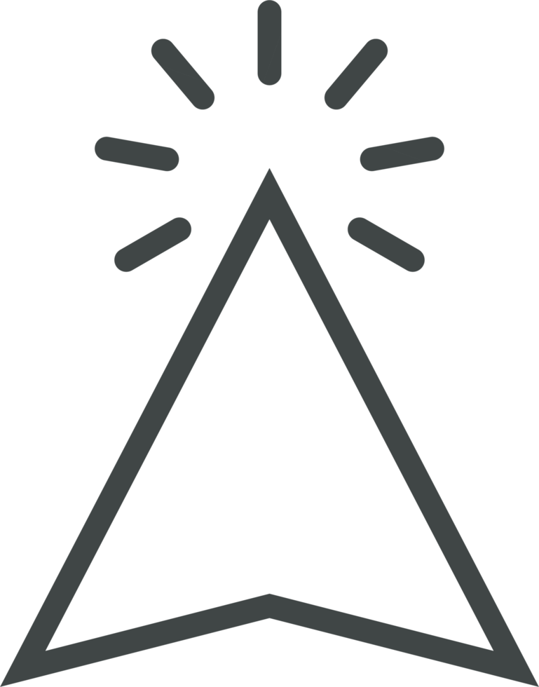 Pointer click sign and symbol png