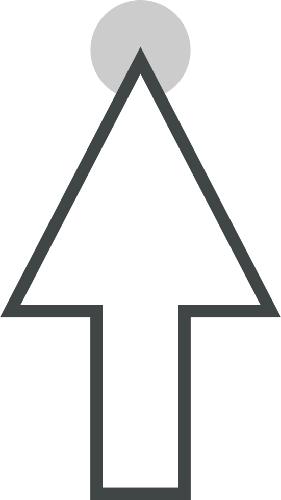 Pointer click sign and symbol png