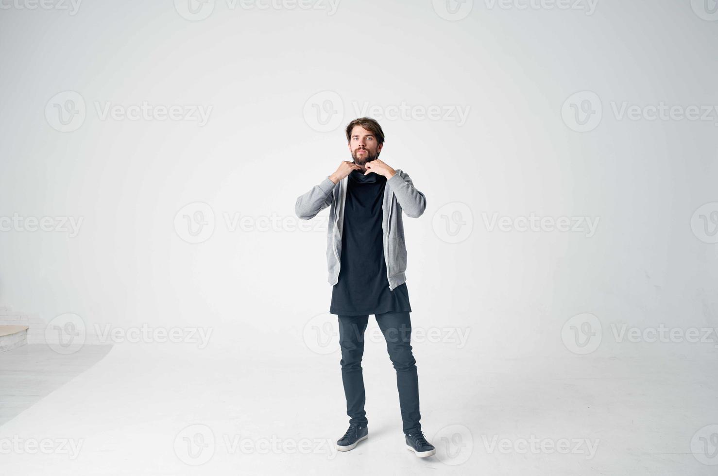 masked man stealth technique robbery safety hooligan light background photo