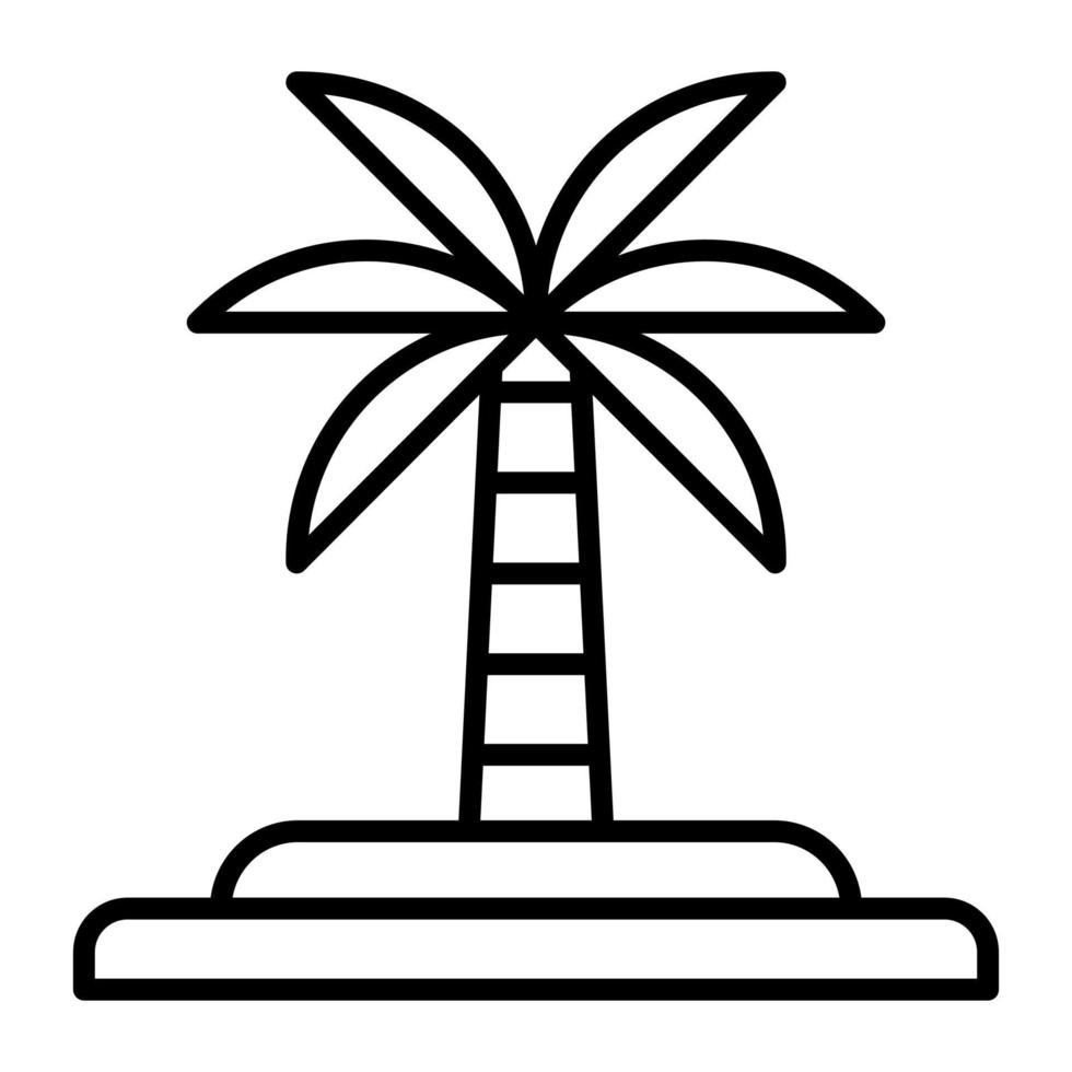 an amazing vector design of palm tree in modern and trendy style