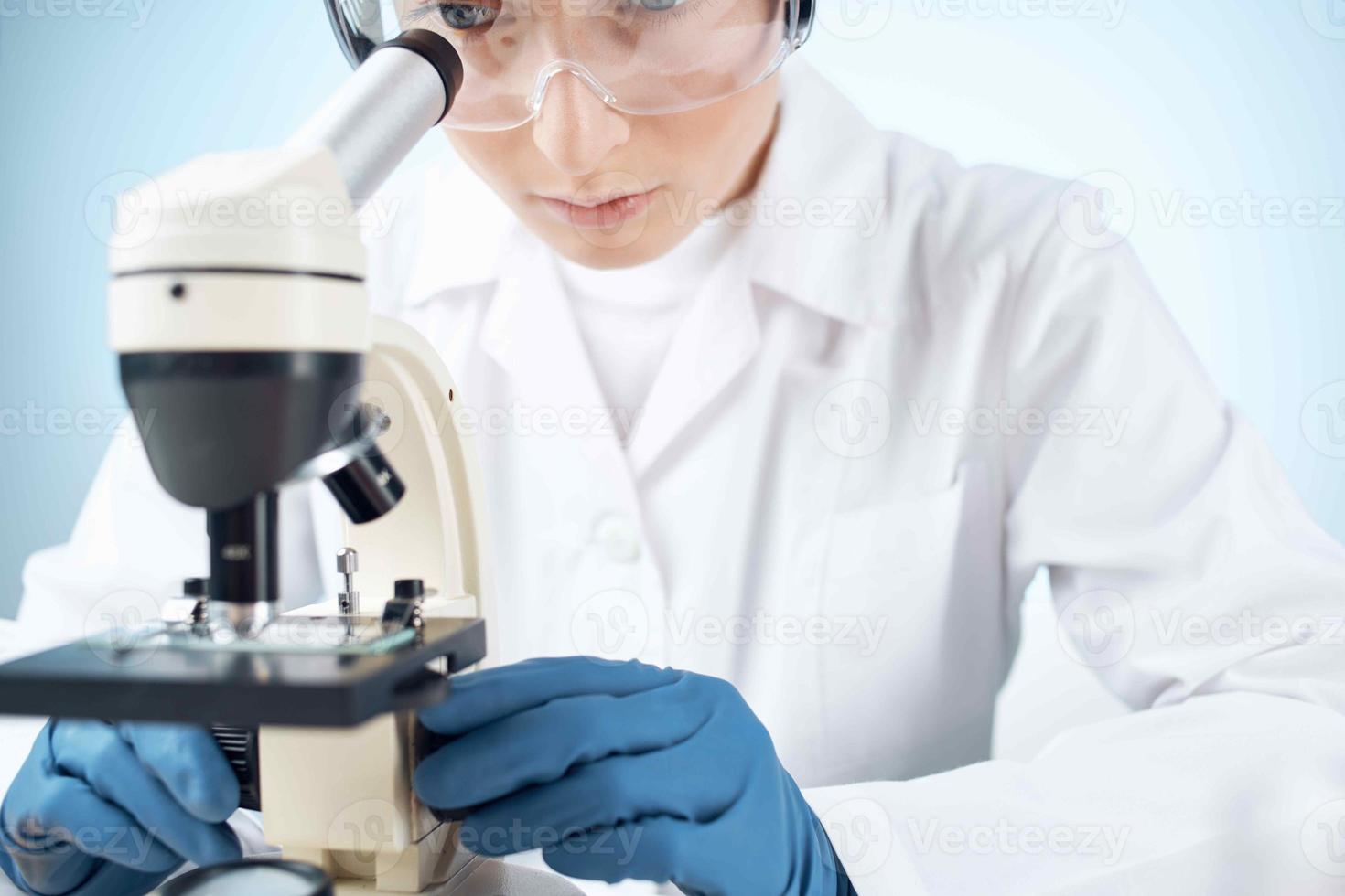 laboratory research microscope chemical solution science analyzes photo