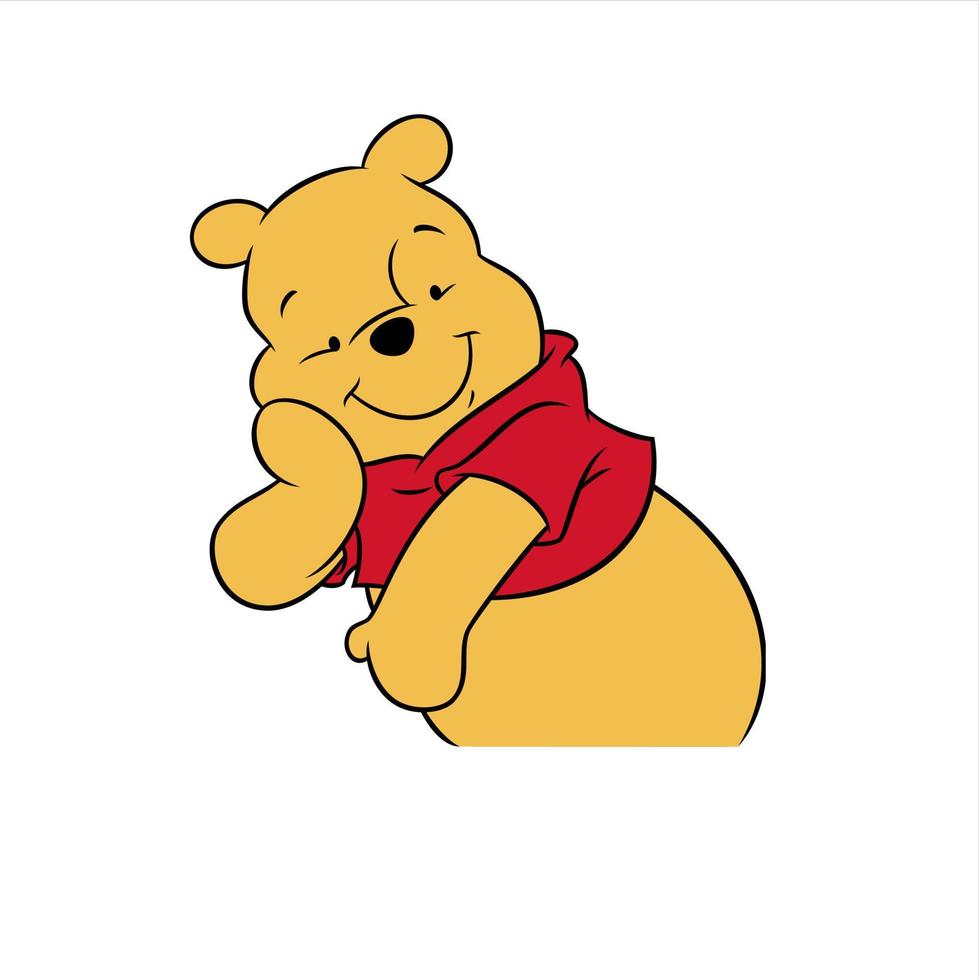 Winnie el pooh con amigos vector