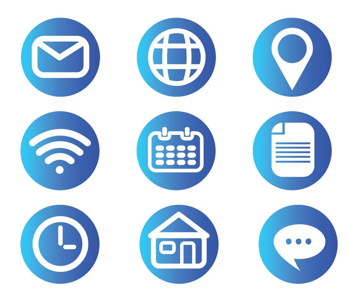 Communication icons. Internet. Vector design