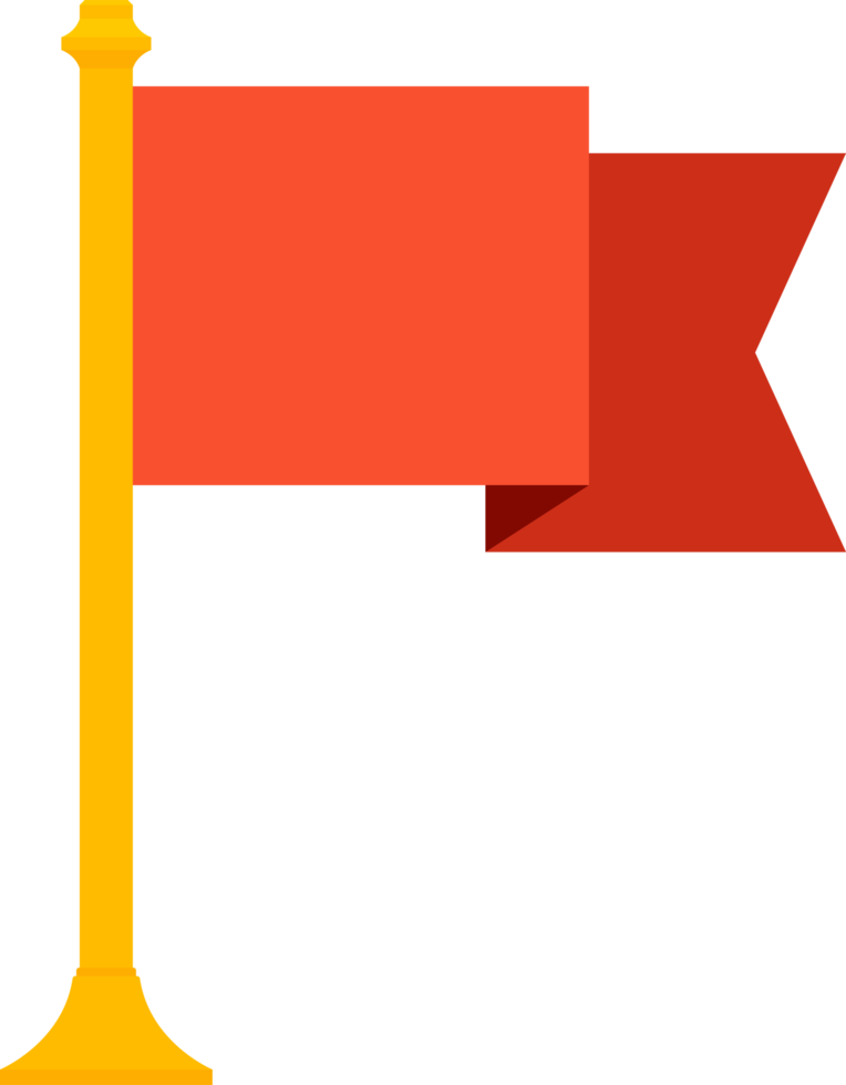 Winner award in flat style png