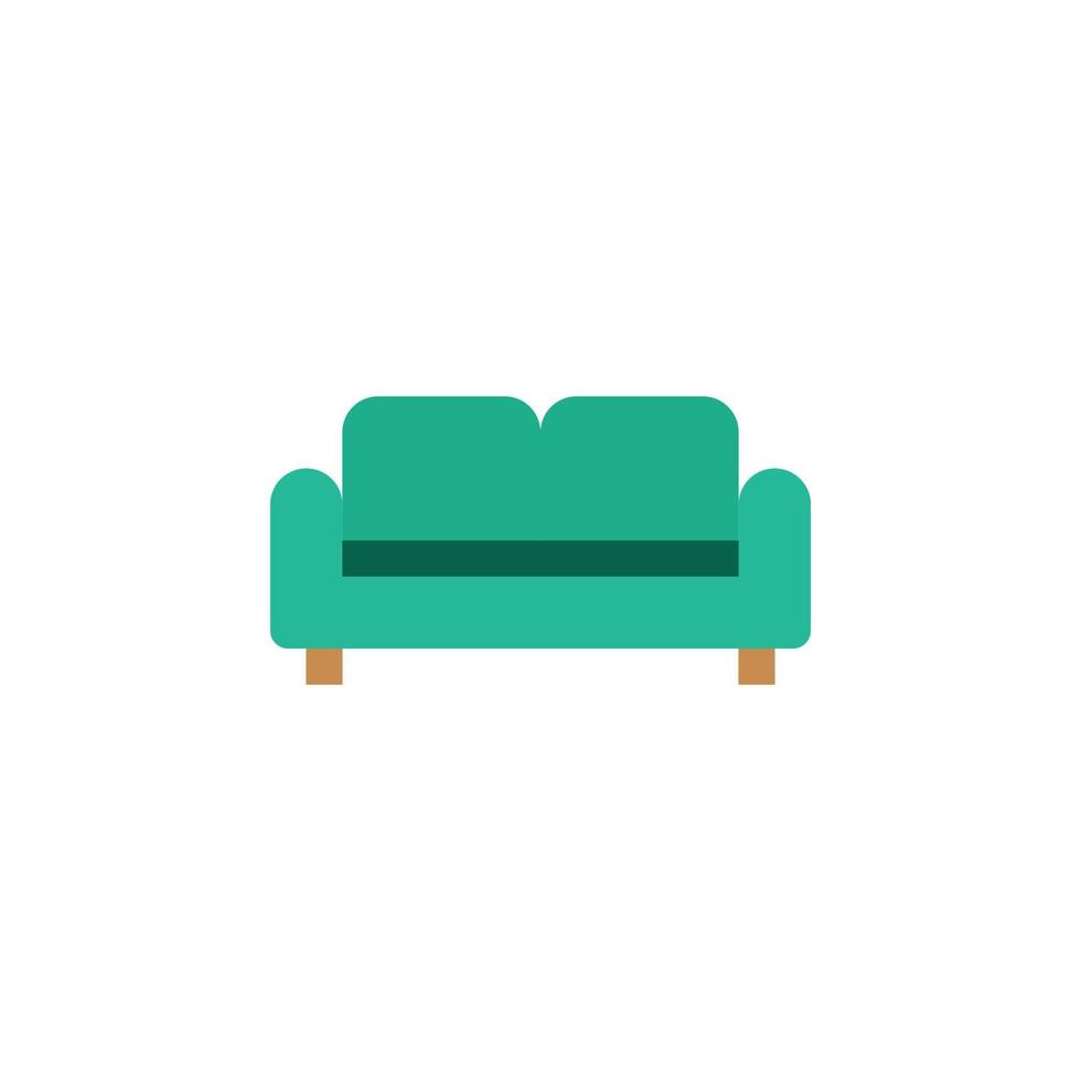 couch icon for furniture or household equipment company that can be used on brochures, catalogs, web, pattern element, etc. vector