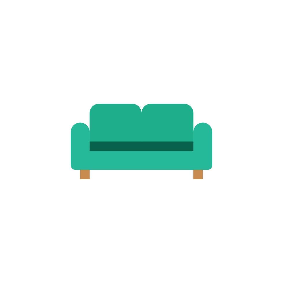 couch icon for furniture or household equipment company that can be used on brochures, catalogs, web, pattern element, etc. vector