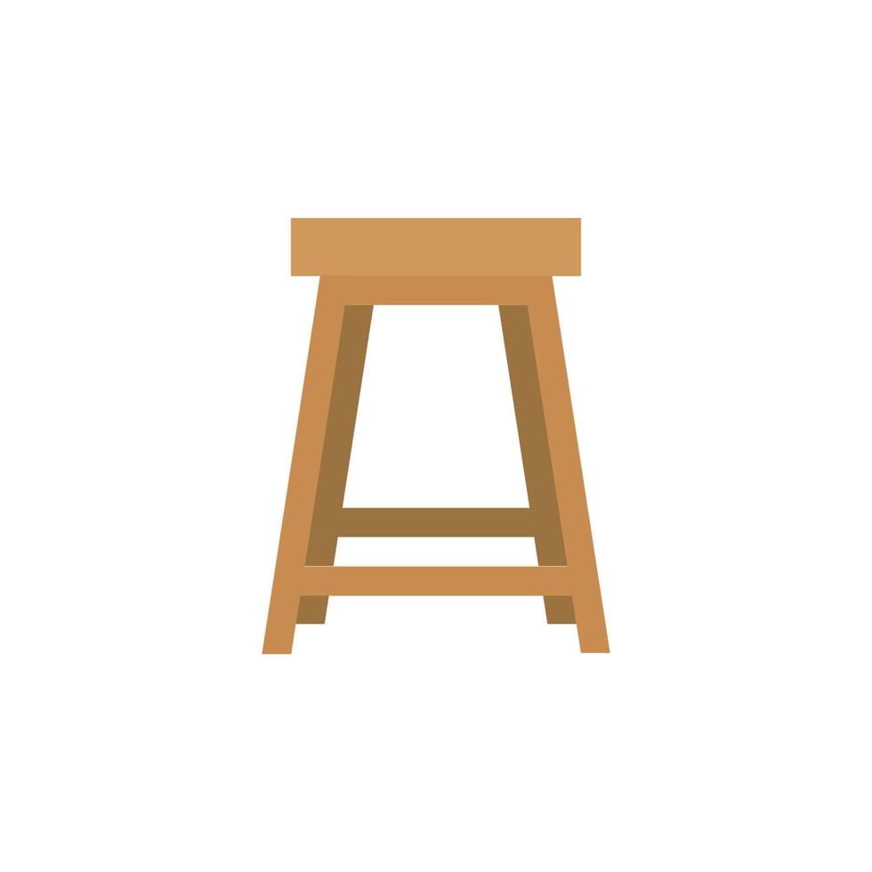 Stool icon for furniture or household equipment company that can be used on brochures, catalogs, web, pattern element, etc. vector