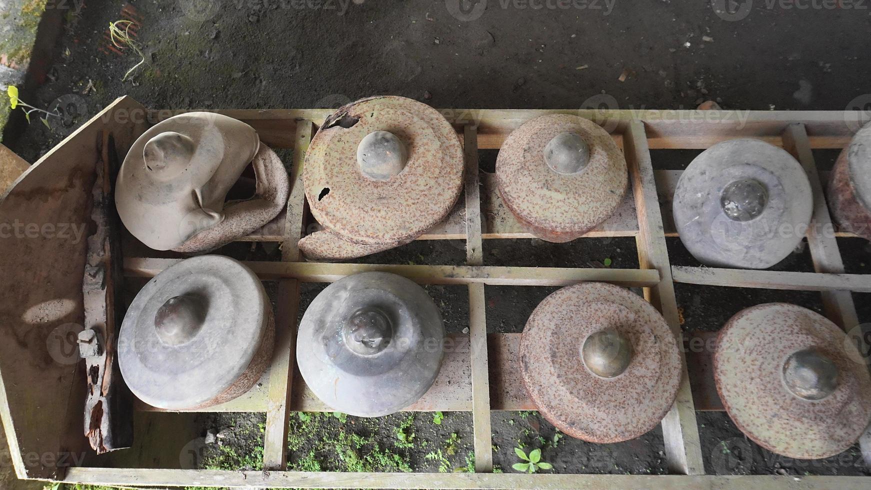 Gamelan musical instruments were found in residential areas on the slopes of Mount Merapi photo
