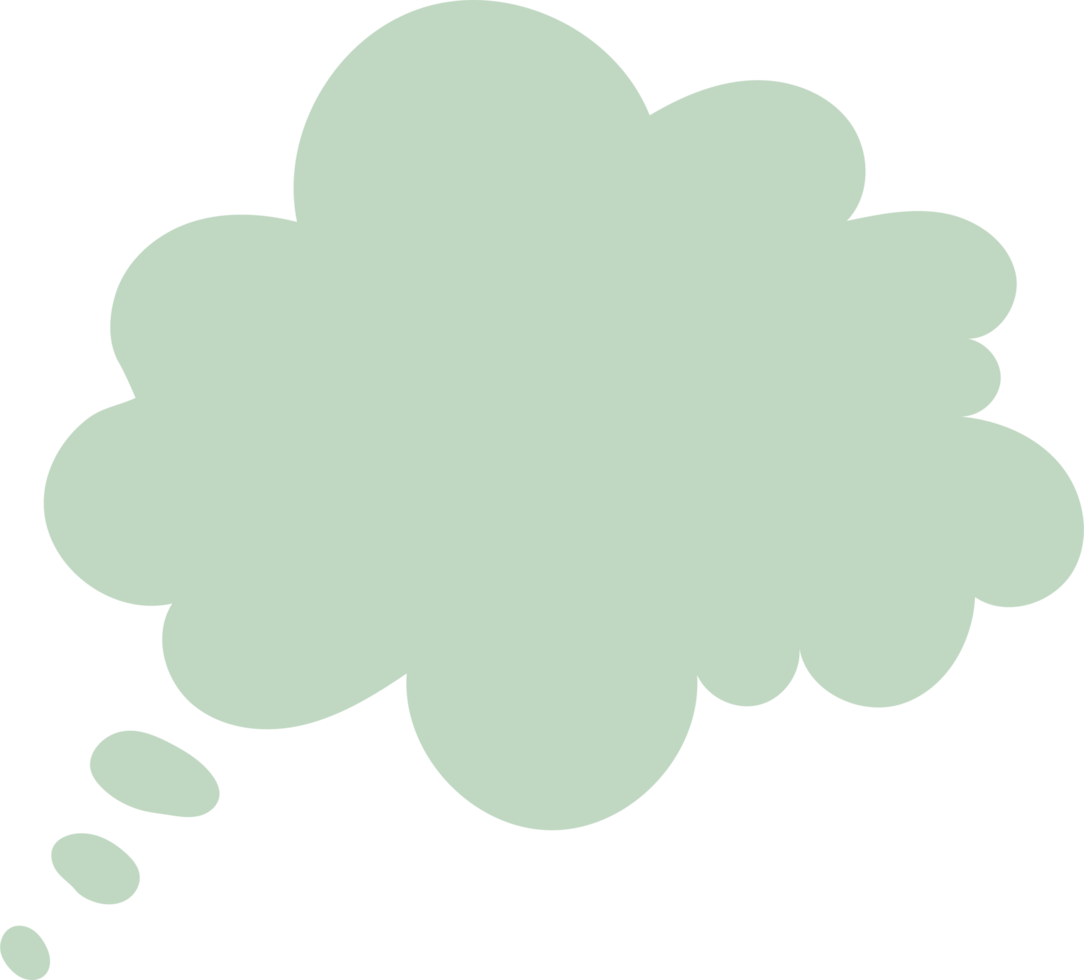 Speech bubble in flat style png