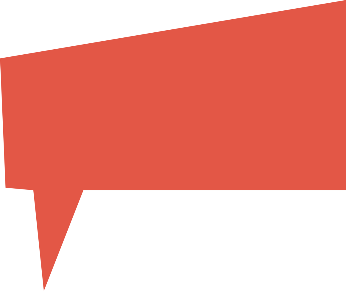 Speech bubble in flat style png