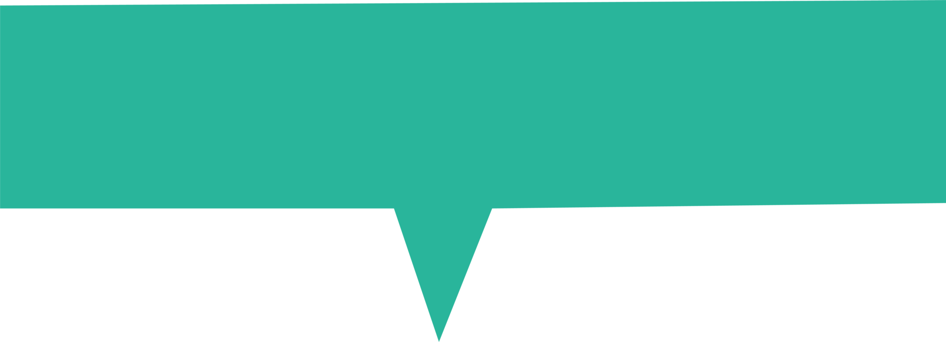 Speech bubble in flat style png