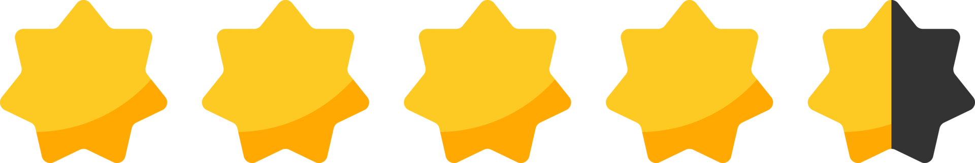 Star rating review with gold stars clip art png